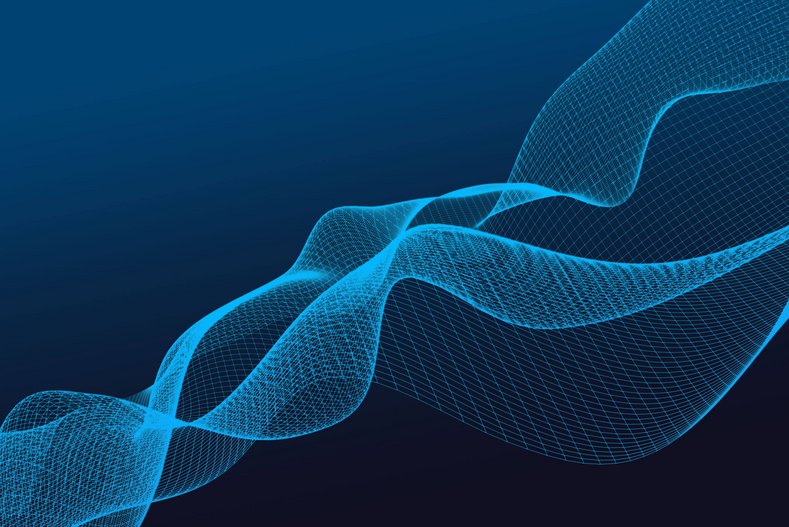 Abstrakte DNA-Strang-Darstellung von Daten